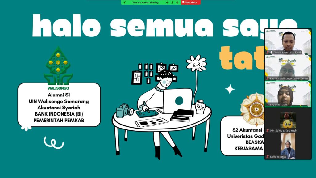 Walisongo Career Center Selenggarakan Alumni Sharing Session: Kupas Strategi Lolos Beasiswa S2