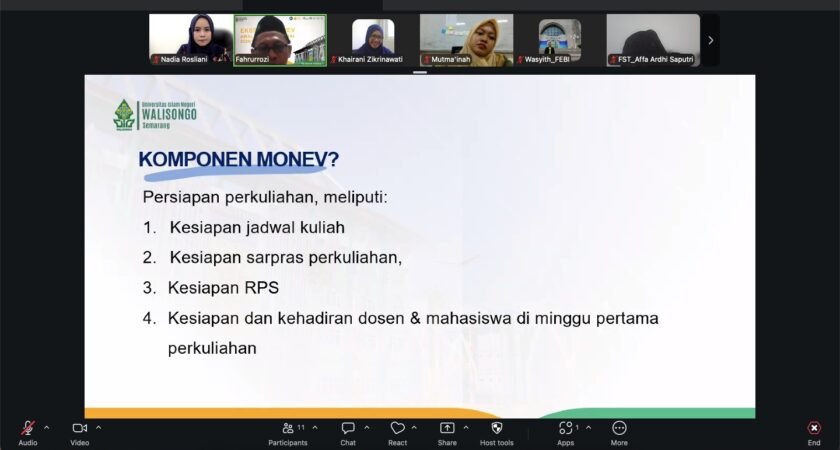 LPM UIN Walisongo Ekspose Hasil Monev Mutu Perkuliahan Awal Semester Gasal 2026/2027